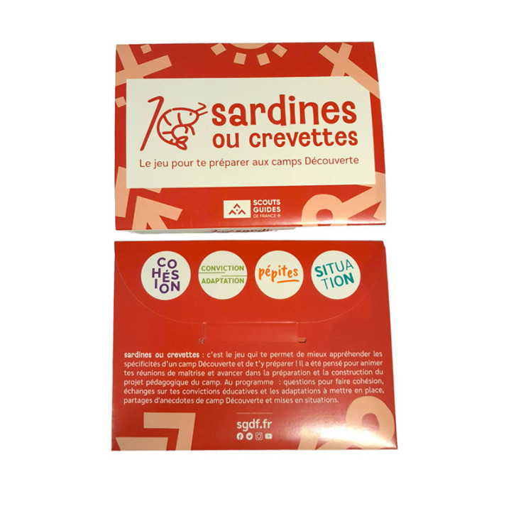 Jeu d'accompagnement camps découverte : Sardines ou crevettes 
