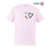 Tee - shirt « Clameurs » Rose pastel