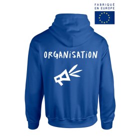 Sweat - shirt Équipier de service « Clameurs » Bleu - Made in Europe