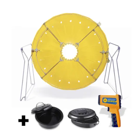 Barbecue solaire « SUNGLOBE » + marmite cuisson solaire adaptée //