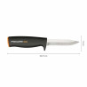 Couteau droit « Fiskars » Pukko K40 avec fourreau