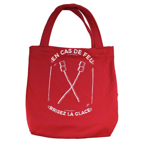 Sac upcyclé à partir du sweat "Chamallow" rouge