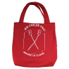 Sac upcyclé à partir du sweat "Chamallow" rouge