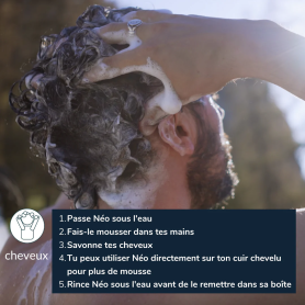 Savon 5 en 1 multi-usages/Corps, cheveux, dentifrice,vaisselle, linge