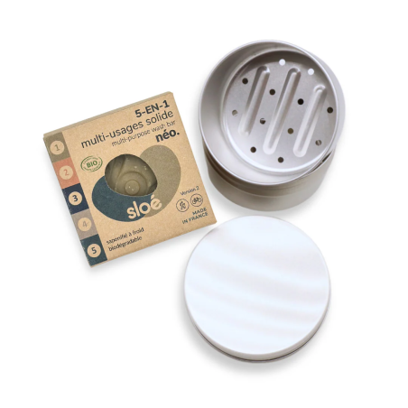 Savon 5 en 1 multi-usages/Corps, cheveux, dentifrice,vaisselle, linge