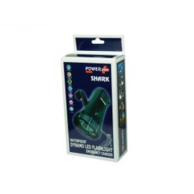 Lampe torche dynamo et étanche "Shark" avec chargeur tél