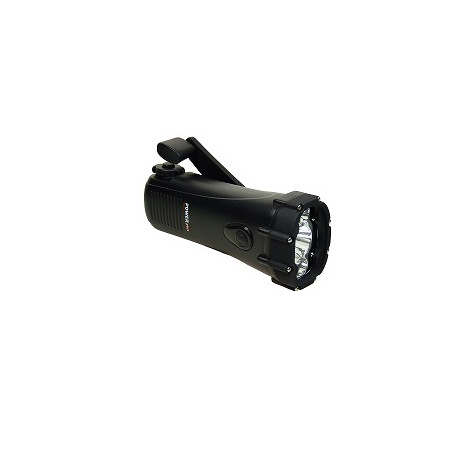 Lampe torche dynamo et étanche "Shark" avec chargeur tél