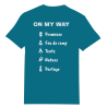 Tee-shirt « On my way » Bleu canard