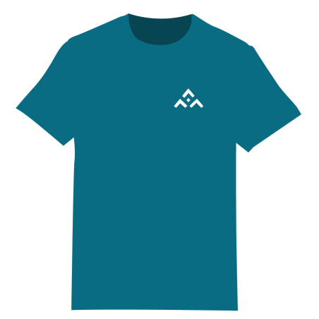 Tee-shirt « On my way » Bleu canard
