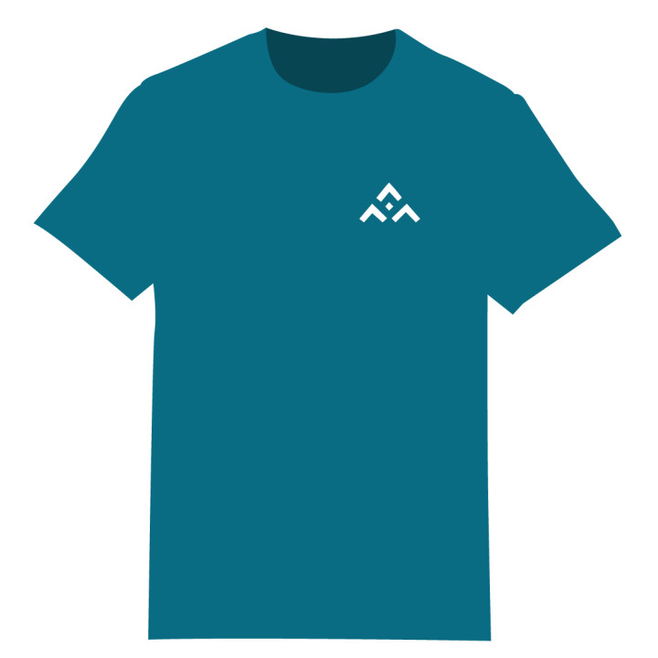 Tee-shirt « On my way » Bleu canard