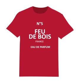 Tee-Shirt « N°5 Feu de bois » Rouge