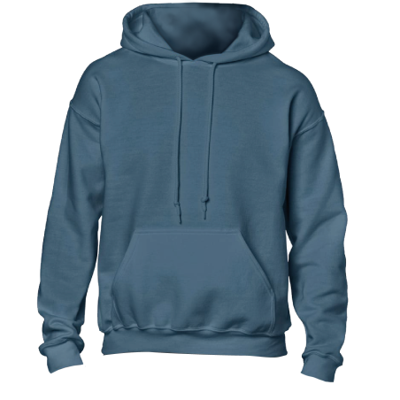 Sweat-shirt à capuche « L'homme de Vitruve" Bleu gris