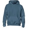 Sweat-shirt à capuche « L'homme de Vitruve" Bleu gris