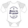 Body « Born to be Scout » manches longues
