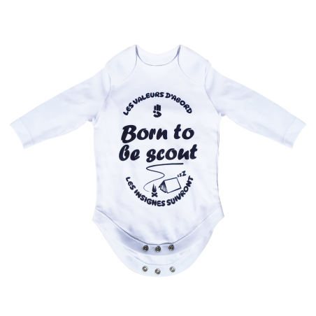 Body « Born to be Scout » manches longues