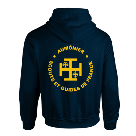 Sweat zippé « Aumônier » - bleu marine