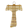 Croix Tau en olivier "Notre Père"
