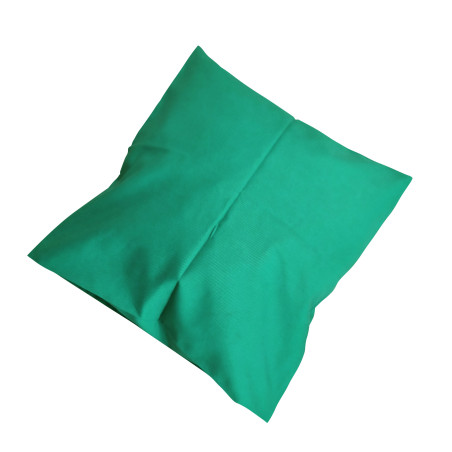 Taie d'oreiller upcyclé coloris vert clair - FARFADETS