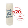 Bougie Neuvaine « Lumière de la Paix de Bethléem » - Lot de 20