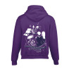 Sweat - shirt Cadre illustré avec zip - violet