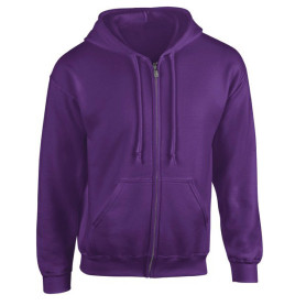 Sweat - shirt Cadre illustré avec zip - violet