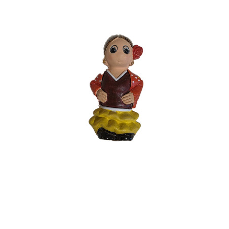 Santon en céramique "Femme Gitane" 6/7 cm
