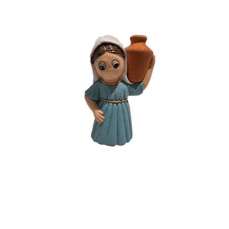 Santon en céramique "Femme à la cruche" 6/7 cm