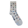 Paire de chaussettes "Gris clair" avec pictos SGDF - taille 36/41 (N)