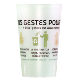 Gobelet "Mes bons gestes pour la planète" (N)