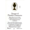 Carte de prière "Communion" avec médaillon (N)