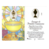 Carte de prière "Communion" avec médaillon (N)