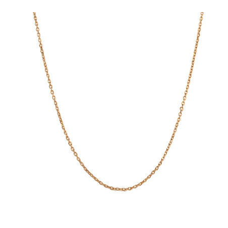 Chaine en plaqué or 45 cm pour médaille nativité, ange, dizainier (N)