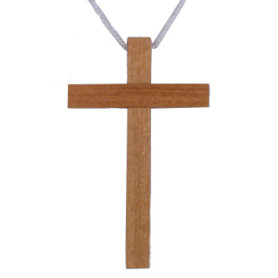 Croix en hêtre 10 cm avec...