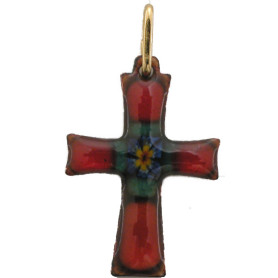 Croix en émail grand feu /...