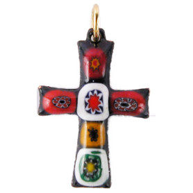 Croix en émail grand feu /...