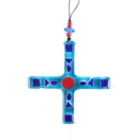 Croix en verre avec visuel...