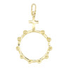 Pendentif dizainier en plaqué or - 3 cm (N)