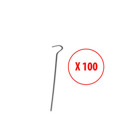 Lot de 100 Sardines acier 15 cm