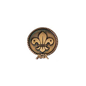 Boutonnière en cuivre du scoutisme mondial