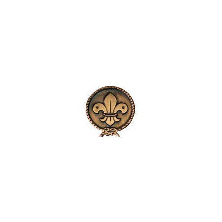 Boutonnière en cuivre du scoutisme mondial